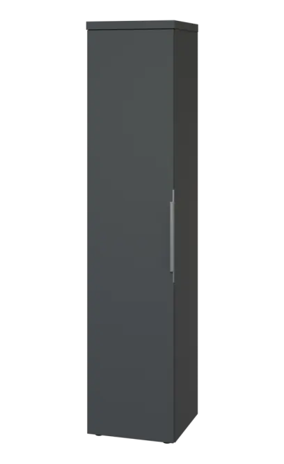 SIN 5 - 4D kancelářská skříň, 1-dveřová, levá, 1820x400x400, antracit